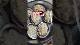 Abalone Ready for Steamed abaloneshell abalone steamedabalone chineseabalone viralshortvedio [upl. by Artinak802]