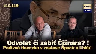 Odvolať či zabiť Čižnára Podivná tlačovka v zostave Špacír a Uhlár 10119 [upl. by Mitman470]