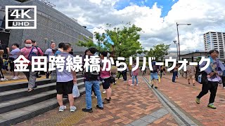 【2024年7月7日】金田跨線橋からリバーウォーク北九州と魚町まで歩いてみた [upl. by Nayhr]