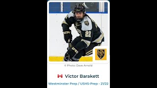 VICTOR BARAKETT Westminster School Varsity Hockey [upl. by Alarick]