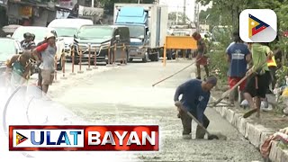 Road repairs at reblocking tuloytuloy sa kabila ng pagulan [upl. by Scribner]