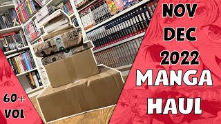 Manga Haul  Nov  Dec 2022  60 VOLUMES [upl. by Ednargel]