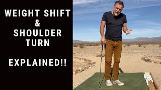 Weight Shift and Shoulder Turn In The Golf Swing Explained [upl. by Wright510]