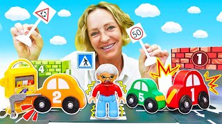 Tolle Spielzeugautos in Nicoles Kindergarten Lehrreiche Videos für Kinder 3 Folgen am Stück [upl. by Atiras502]