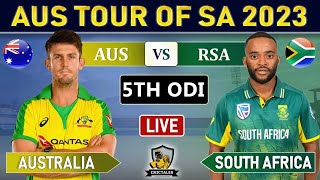 AUSTRALIA vs SOUTH AFRICA 5TH ODi MATCH LIVE COMMENTARY  AUS vs SA 5th ODI LIVE  AUS 3O OVERS [upl. by Collimore]