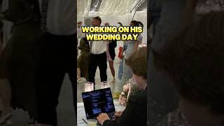 Casey Mackrell Working on His Wedding Day shorts wedding work [upl. by Eeneg524]