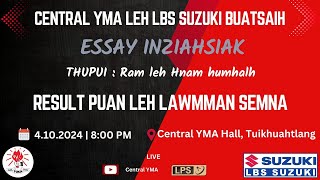 RAM LEH HNAM HUMHALH ESSAY INZIAHSIAK RESULT PUAN [upl. by Dnomad]