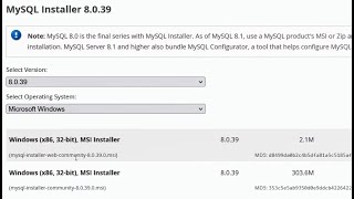 install mysql community server 8039 [upl. by Jenine895]