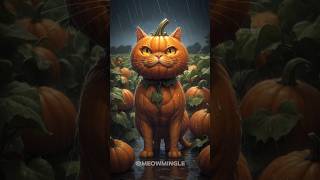 A Cat Transformed to a Pumpkin Cat 😺🐈 cat kitten cute shorts [upl. by Zachar]