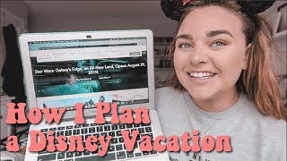 How I Plan a Disney Vacation  Magicallykatelyn [upl. by Nodnyl]