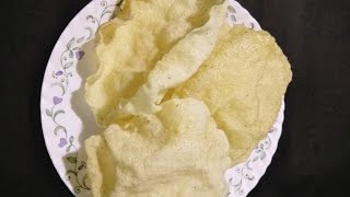 तांदळाचे पापड  Tandalache Papad  Chaval ke Papad Rice flour papad [upl. by Imailiv]