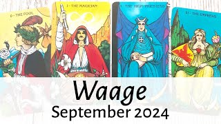 WAAGE ♎ September 2024 • Befreiung amp Neubeginn Das Schlimmste liegt hinter Dir Tarot [upl. by Gabler]