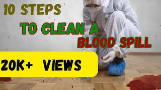 How to clean up Blood Spills 10 steps to clean blood spills ￼ Somia786 [upl. by Robson]