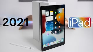 2021 iPad 9th Gen  Unboxing Comparison and First Look [upl. by Ienttirb]