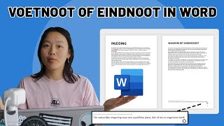 Voetnoot of eindnoot toevoegen in Word [upl. by Nauqet]