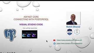 NET on MACOS  Connecting ASPNET Core with Postgresql [upl. by Plunkett]