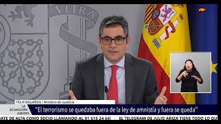 Sánchez cambia de idea e incluye en la amnistía a los acusados de terrorismo en el procés [upl. by Idham]