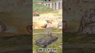 AMX 30B in Action  1v4  6k dmg wotblitz action damage shorts amx30b viralshort [upl. by Kcirrem595]