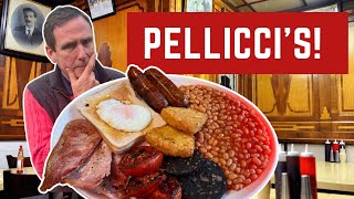 Reviewing PELLICCIS HUGE BREAKFAST  THE BEST CAFE IN LONDON [upl. by Kisor]