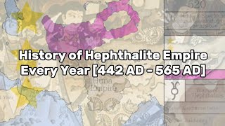 History of Hephthalite Empire Every Year 442 AD  565 AD [upl. by Arinayed]