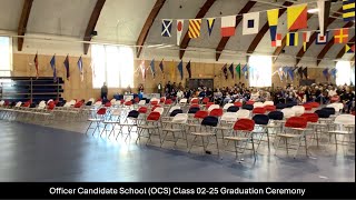 Officer Candidate School OCS Class 0225 Graduation Ceremony [upl. by Nirrol]