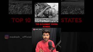 Top 10 Poorest States In India 😱😳 [upl. by Arutak]