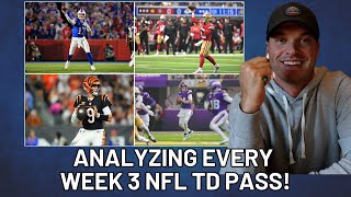 Every Week 3 NFL TD Pass  Film Breakdown  All 22 Analysis [upl. by Adamec359]