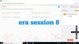 Tally prime era session 8  answer [upl. by Aivirt]