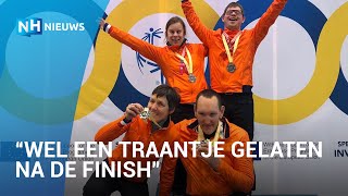 Medailles tranen én nieuwe vrienden voor Special Olympicsschaatsploeg [upl. by Natlus]