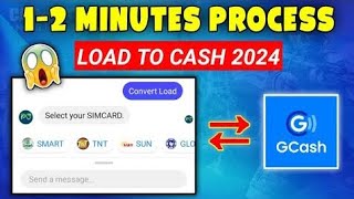 How to Convert Regular Load to Gcash 2024  TNT SMART DITO ONLY  40 pesos charge loadtogcash [upl. by Buehler233]