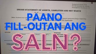 Paano FILLOUTAN ang SALN  Tagalog  My Bhing [upl. by Iarised]