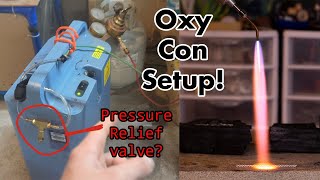 How to set up a Oxygen Concentrator w Pressure Relief Valve for Jewelry MakingSmiths Little Torch [upl. by Atolrac]