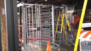 High Security Turnstile Installation [upl. by Illib88]