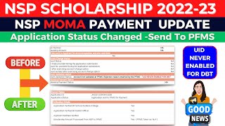 NSP Scholarship 202223 Payment Update  Application sent to PFMS for Payment FreshRenewal Students [upl. by Siravrat79]