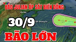 Dự báo thời tiết hôm nay ngày mai 30 tháng 9 năm 2024  Dự báo bão  Thời tiết 3 ngày tới [upl. by Llerrot]