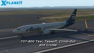 Zibo 737800 Startup Procedures 6 Taxi Takeoff Climbout and Cruise [upl. by Nydia643]