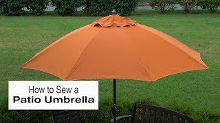 How to Sew a Patio Umbrella [upl. by Annuahs]