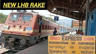 ANNOUNCEMENT 20803 GANDHIDHAM VSKP EXPRESS ARRIVAL AT VSKP RAILWAY STATION [upl. by Gnoc821]