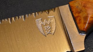 How to put a custom logo on your knife step by step [upl. by Sotos643]