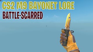 M9 Bayonet Lore BattleScarred  CS2 Skin Showcase 420 [upl. by Iveksarap354]