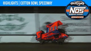 World of Outlaws NOS Energy Drink Sprint Cars  Cotton Bowl Speedway  March 15 2024  HIGHLIGHTS [upl. by Yenduhc]