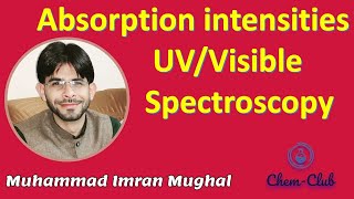 Absorption intensities  UVVisible spectroscopy  UrduHindi [upl. by Tankoos]