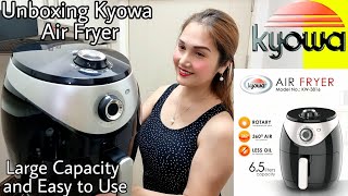 KYOWA AIR FRYER UNBOXING HOW TO USE AIR FRYER [upl. by Ulrich]