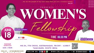 🔴🅻🅸🆅🅴  WOMENS FELLOWSHIP  18062024 [upl. by Anaz]