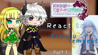 How NOT to Summon a Demon Lord react to Rimuru Tempest「Part 14」 [upl. by Regdor]