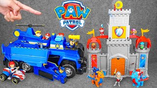 Paw Patrol toys unboxing ASMR  Paw Patrol Police Cruiser  Chase Rubble Marshall [upl. by Anneiv]