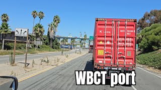 Driving in the Ports of Los Angeles WBCT Port [upl. by Aidni459]