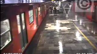 Metro revela video del momento del choque de trenes en estación Oceanía [upl. by Renrew]