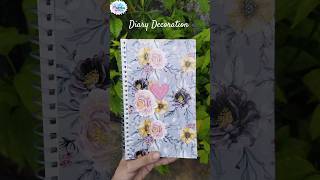 Diary Decoration ideas ✨ youtubeshorts diy [upl. by Inalawi615]