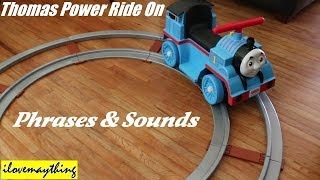 Thomas the Tank Engine Power Ride On Phrases amp Sounds [upl. by Kered]